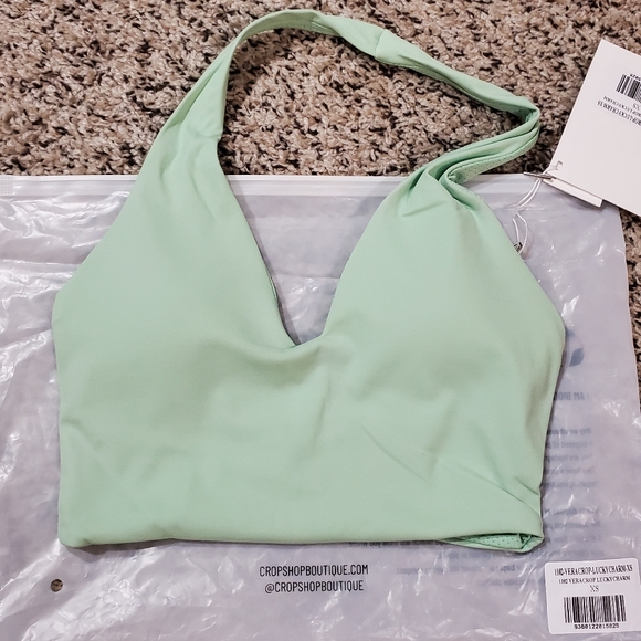 USED Crop shop boutique CSB freedom Vera crop lucky charms - Picture 1 of 8